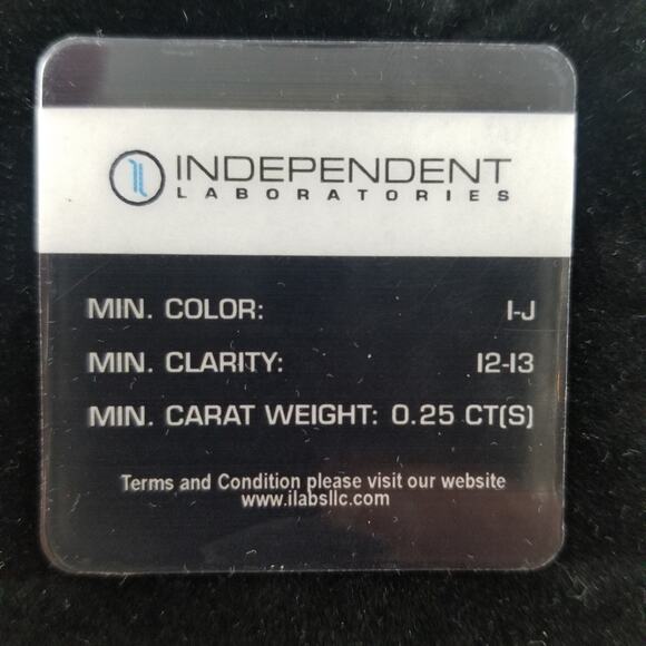 1/4 Carat Diamond Round Earring in  Gift Box Jewelry Gift Anniversary NEW in Box - Picture 4 of 6